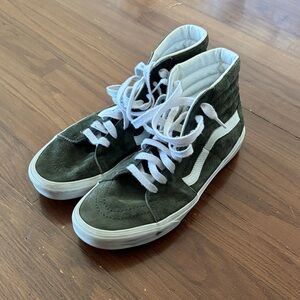 Vans Men's Dark Green High-Top Sneakers